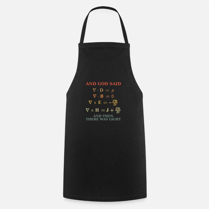 Maxwell Equation Vintage Rétro - Tablier de cuisine - noir