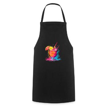 Cocktail 5 - Tablier de cuisine - noir - Devant - AI Model Male 185 dark (185cm)