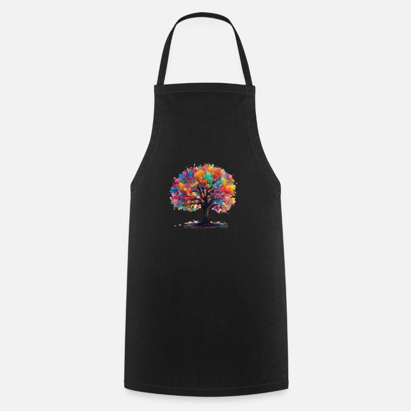 Arbre de vie - Tablier de cuisine - noir