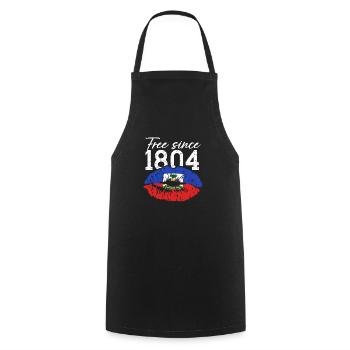 Haiti Haitian Flag Ayiti Haitian I Gift - Cooking Apron - black - Front - AI Model Male 185 dark (185cm)