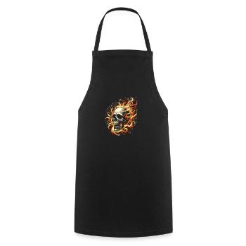 Infernal Resilience - Cooking Apron - black - Front - AI Model Male 185 dark (185cm)