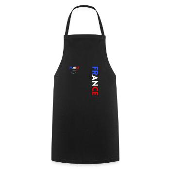 Rugby Player Fan Rugby Supporter Rugby France - Cooking Apron - black - Front - AI Model Male 185 dark (185cm)