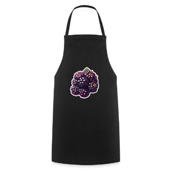 brombeeren - Kochschürze - Schwarz - Vorne - AI Model Male 185 dark (185cm)