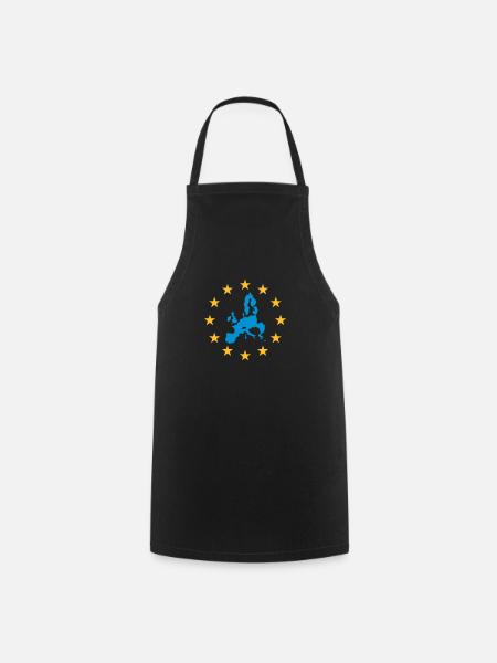 Europe - European Union - Cooking Apron - black