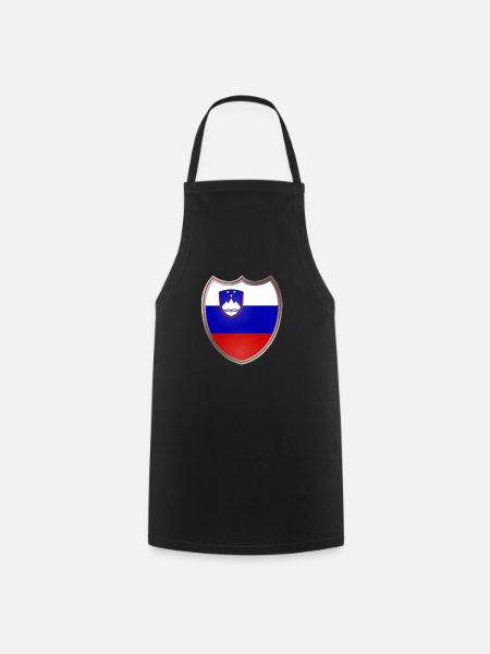 Slovénie (Slovénie _Wappen) - Tablier de cuisine - noir