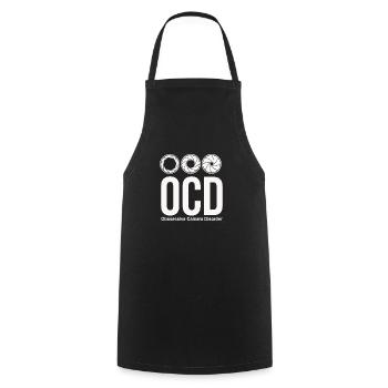 ocd photographer funny - Kochschürze - Schwarz - Vorne - AI Model Male 185 dark (185cm)