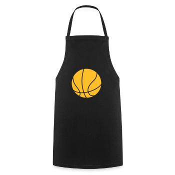 Basketball - Kochschürze - Schwarz - Vorne - AI Model Male 185 dark (185cm)