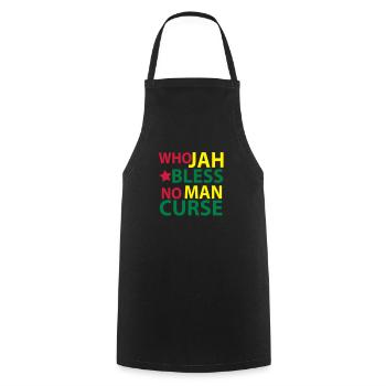 who jah bless - Kochschürze - Schwarz - Vorne - AI Model Male 185 dark (185cm)