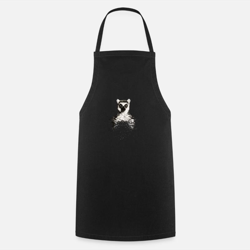 Lemurien Splash - Tablier de cuisine - noir