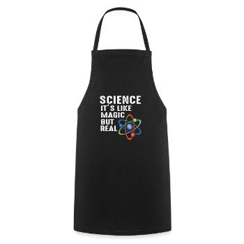 science - Cooking Apron - black - Front - AI Model Male 185 dark (185cm)