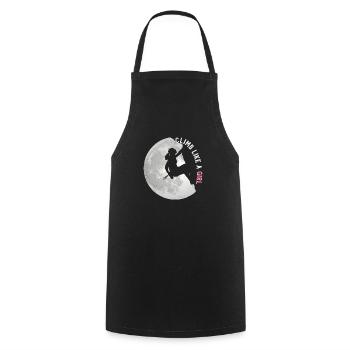 Climb Like A Girl Mountaineering Girls Climbing - Cooking Apron - black - Front - AI Model Male 185 dark (185cm)