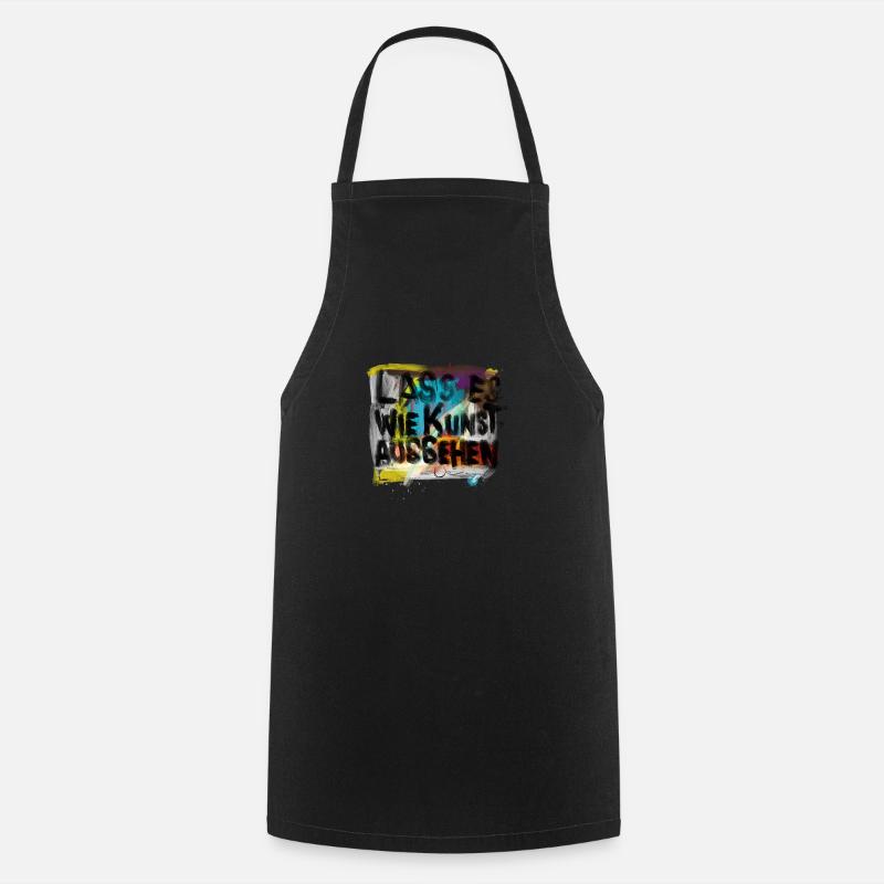 art - Tablier de cuisine - noir