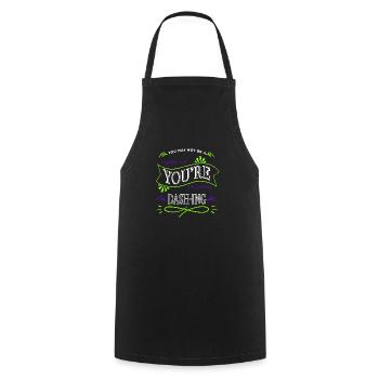 cycling books coffeecups blogger bicycle awesome - Cooking Apron - black - Front - AI Model Male 185 dark (185cm)