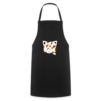 Red panda disguised as a mummy for Halloween - Cooking Apron - black - Front - AI Model Male 185 dark (185cm)