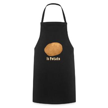 stephen colbert is potato - Cooking Apron - black - Front - AI Model Male 185 dark (185cm)