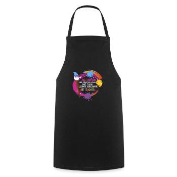 Ensuite, certains deviennent professeurs d’art Professeur d’éducation - Tablier de cuisine - noir - Devant - AI Model Male 185 dark (185cm)