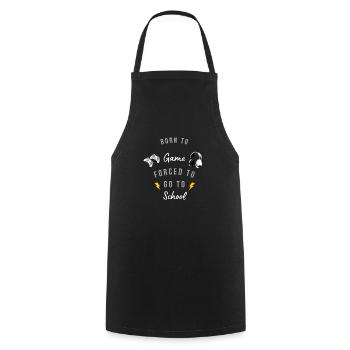 Zone de jeu - Tablier de cuisine - noir - Devant - AI Model Male 185 dark (185cm)