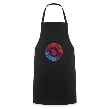 Made in Georgia USA Retro - Cooking Apron - black - Front - AI Model Male 185 dark (185cm)