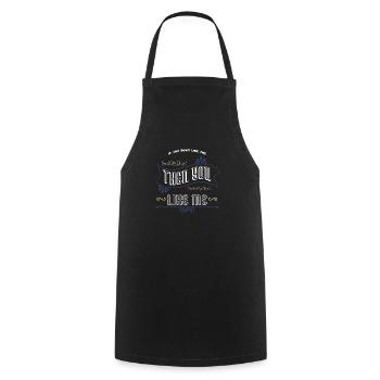 statement jokes technician baseballcoffeemug - Kochschürze - Schwarz - Vorne - AI Model Male 185 dark (185cm)