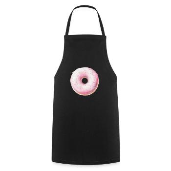 Beignet - Tablier de cuisine - noir - Devant - AI Model Male 185 dark (185cm)