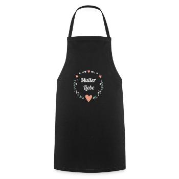 Mutter Liebe Muttertag Mama Dankeschön Geschenk - Kochschürze - Schwarz - Vorne - AI Model Male 185 dark (185cm)