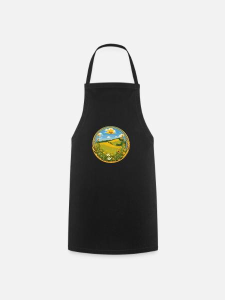Blooming springtime - Cooking Apron - black
