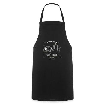fun funny happy authors bicycle literary gift - Cooking Apron - black - Front - AI Model Male 185 dark (185cm)