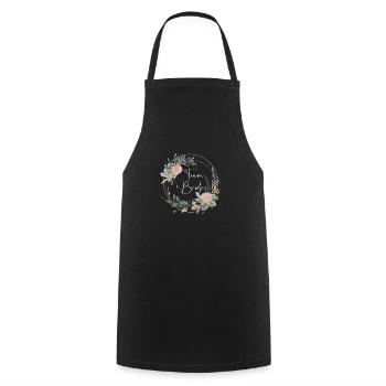 Équipe Bride - Tablier de cuisine - noir - Devant - AI Model Male 185 dark (185cm)