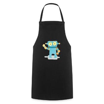 Rotot - Tablier de cuisine - noir - Devant - AI Model Male 185 dark (185cm)