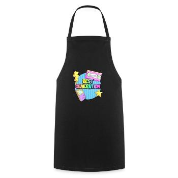 BEST GENERATION - Cooking Apron - black - Front - AI Model Male 185 dark (185cm)