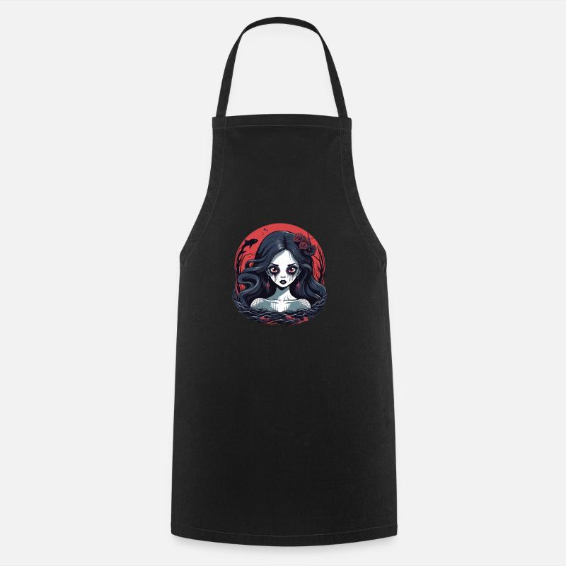 Dark Mermaid - Cooking Apron - black