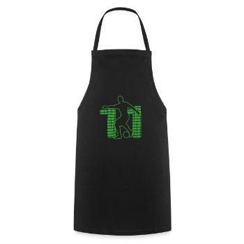 Sport de football Football Terrain de football n°11 - Tablier de cuisine - noir - Devant - AI Model Male 185 dark (185cm)