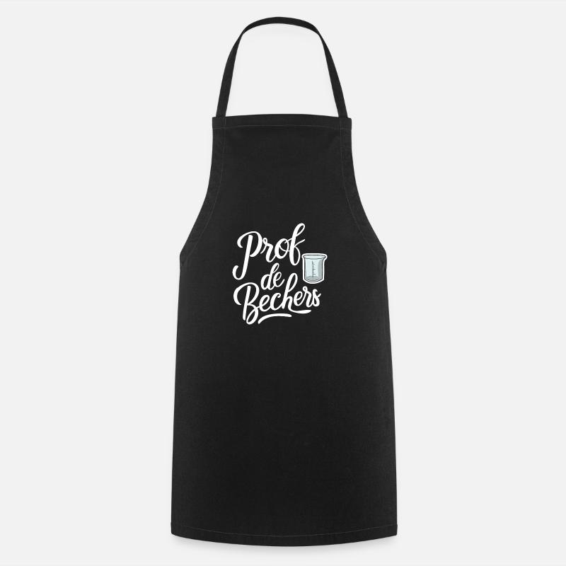 Prof de bechers - Tablier de cuisine - noir