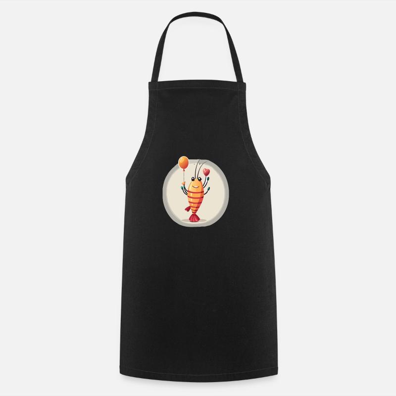 crevette - Tablier de cuisine - noir