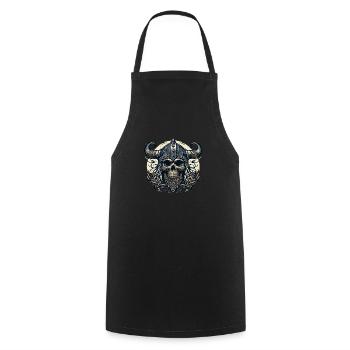 Norse Legacy Eternal - Cooking Apron - black - Front - AI Model Male 185 dark (185cm)