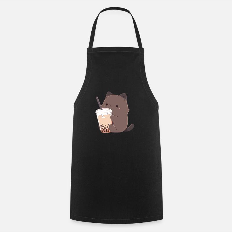 chat mignon - Tablier de cuisine - noir