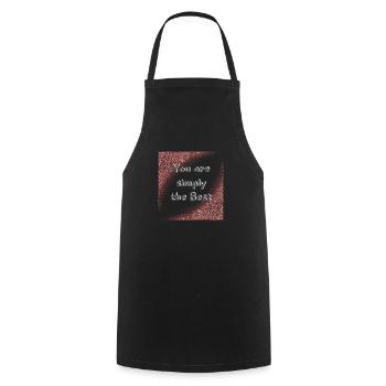 You are simply the best - Kochschürze - Schwarz - Vorne - AI Model Male 185 dark (185cm)