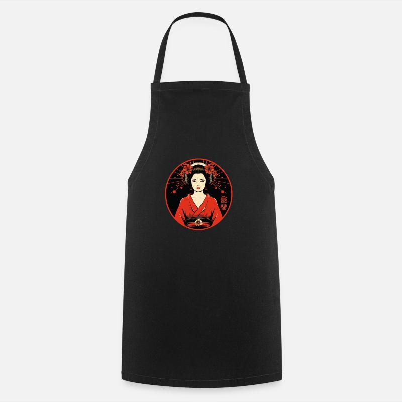 Geisha - Cooking Apron - black