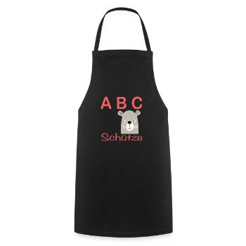 ABC-Schütze mit Hund - Kochschürze - Schwarz - Vorne - AI Model Male 185 dark (185cm)