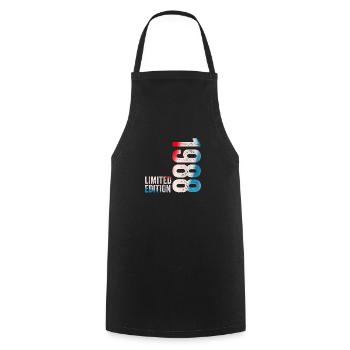 1988 Limited Edition 1988 Birthday Gift - Cooking Apron - black - Front - AI Model Male 185 dark (185cm)