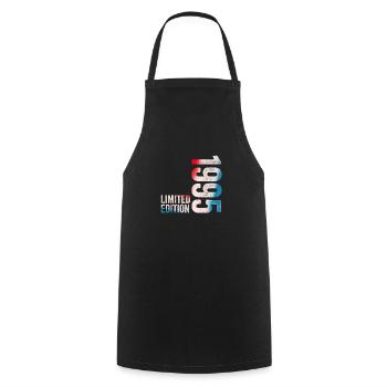 1995 Birthday Gift 1995 Limited Edition - Cooking Apron - black - Front - AI Model Male 185 dark (185cm)