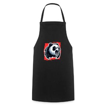 Mad Panda - Cooking Apron - black - Front - AI Model Male 185 dark (185cm)