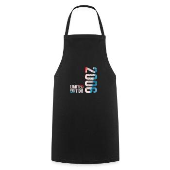 2006 Limited Edition Birthday Gift 2006 - Cooking Apron - black - Front - AI Model Male 185 dark (185cm)