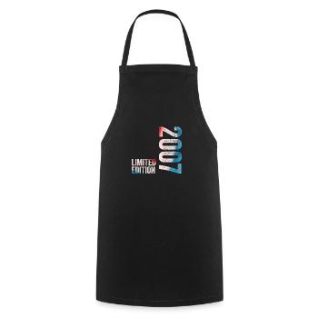 2007 Limited Edition 2007 Birthday Gift - Cooking Apron - black - Front - AI Model Male 185 dark (185cm)