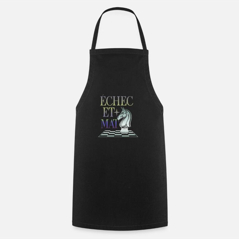 Echec et Mat - Tablier de cuisine - noir