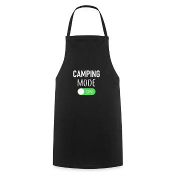 Mode Camping On - Camping-car - Extérieur - Tente - Tablier de cuisine - noir - Devant - AI Model Male 185 dark (185cm)