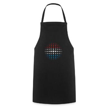 geo_dotsphere_luxembourg_3c01 - Cooking Apron - black - Front - AI Model Male 185 dark (185cm)