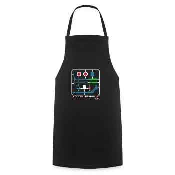 Kit de survie trottinette - Tablier de cuisine - noir - Devant - AI Model Male 185 dark (185cm)