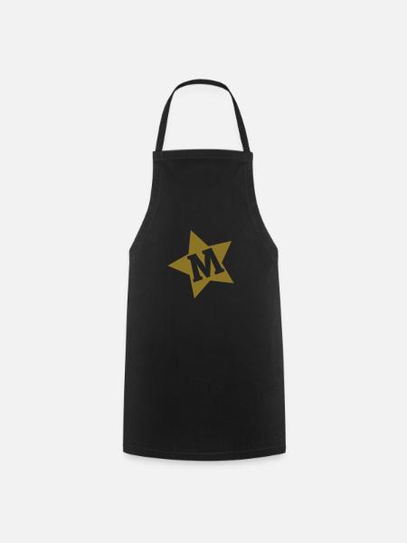 m_stars - Kochschürze - Schwarz