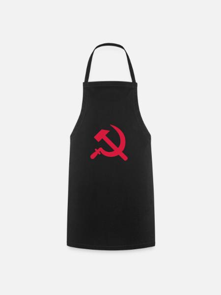 Hammer, Sichel, Russia, UdSSR - Kochschürze - Schwarz